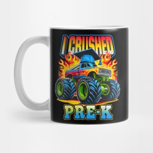 Graduation Pre-K Monster Truck Boys I Crushed Preschool Grad Mug